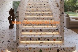 Đá Terrazzo ốp cầu thang: Ưu điểm, quy trình và cách lựa chọn